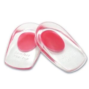1Pair Silicone Gel Heel Cups Heel Spurs & Heel Shoe Inserts Pads Cushion for Plantar Fasciitis