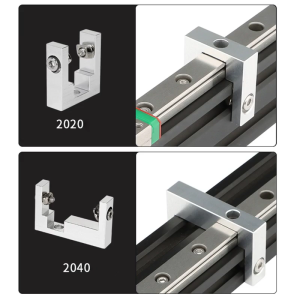 1 Set Fixed Block for Ender-3 3D Printer Parts 2020 2040 Profile Fixing Block With Screws Kit For MGN12 Linear Guide