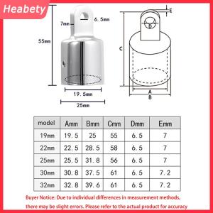 Heabety 1 cái thuyền bimini Top phù hợp boong bản lề Slide cap 19-32mm Ống mắt End Cap bên ngoài mắt End tán Ống thuyền phụ kiện