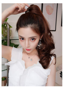 (ซื้อ 2 ชิ้นแถมหวีพกพา)แฮร์พีช หางม้าหนีบ ลอนเด้ง สวยได้ใน1นาที