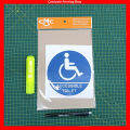 CMC853 OKU Accessible Toilet Signage (15cm Diameter) Toilet Sign Sticker Tandas OKU. 