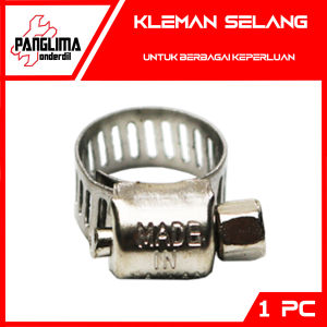 Klem Selang Stainless Steel Ukuran 1/2-5 Inch-Inci " Pengencang-Pengikat-Kleman Hose Clamp Air-Gas-Kompor Stainles-SS
