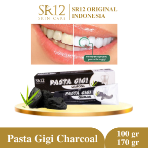 PASTA GIGI CHARCOAL SR12 ODOL PEMUTIH GIGI KUNING PASTA GIGI PERONTOK KARANG