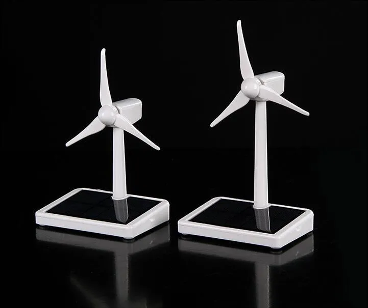 Mini Wind Turbine Generator Model Toys Solar Wind Power Windmill Desktop  Office Home Decoration Wind-Solar Assembly Kit