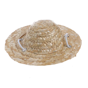 Fashion Pet Hat for Cat Dog Costume Accessories Sizes S/L Adjustable Straw Hat for Pet Puppy Dog