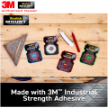 3M Scotch Double Sided Indoor Mounting Tape (110-L19) 19mm x 10m , White, 1m holds up to 4.5kg, Ideal for Paint. 