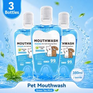 PETWELL Organic Pet Mouthwash 380ml Probiotic Oral Care Fresh Breath Remove Tartar Cleaning Teeth