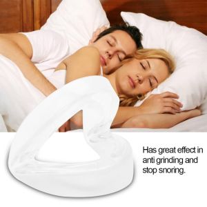 SUTONGXUE Tinh khiết Bảo vệ miệng chống ngáy Hai Lớp Điều chỉnh Bảo vệ răng Có thể gập lại Trong suốt Chống ngáy Để ngừng ngáy