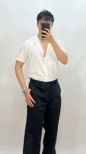 Men’s Slacks Pants Straightleg with Pockets Formal Casual Office Business Trousers for Men Slacks na Panglalaki Professional Formal Suit Pants AS-01 BLACK PANTS (28-36)