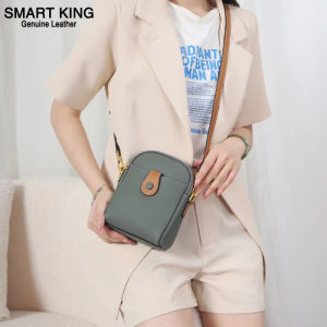 Smart King Túi Đeo Vai Mini Thời Trang Mới Túi Đeo Chéo Cho Nữ Túi Đựng Điện Thoại Đeo Chéo Nữ Thường Ngày Dễ Phối Da Bò Thật Ví Nữ