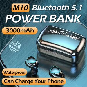 Headset Bluetooth Dengan Mikrofon 5.1 Headset Bluetooth High Fidelity Stereo Waterproof Earbuds Wireless