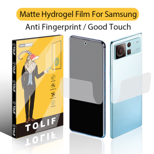 TOLIF Matte Hydrogel Film Screen Protector For Samsung Galaxy S24 S23 S22 S21 S20 S10 S9 S8 NOTE 20 10 9 8 NOTE20 Ultra NOTE10 Plus Note9 Note8 Anti Fingerprint Good Touch