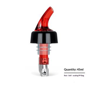 QIHUISHI Dụng cụ rót rượu chính xác có van bi-tự động rót 45ml cho rượu vang đỏ dụng cụ quầy bar và phụ kiện bình decanter