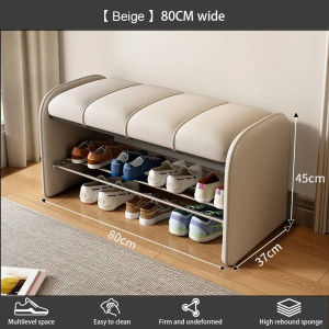 Shoe Stool Cabinet Shoe Rack Stool Storage Modern Storage Stool Cushion Multifunctional Storage Shoe Bench