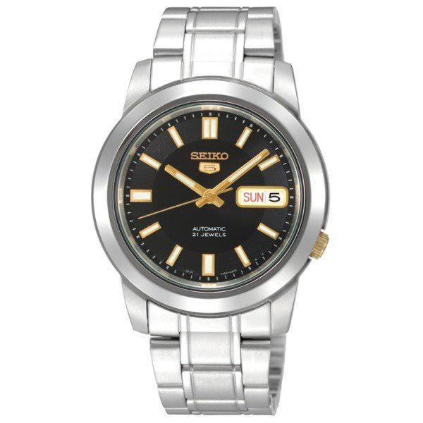 Seiko 5 SNKK17 Black Dial Stainless Steel Automatic Men s Watch