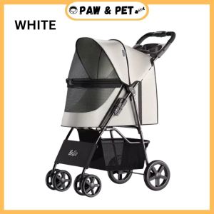 Bello Pet Stroller Foldable Breathable Outdoor Travel Stroller For Dog And Cats Maximum Pet Weight 15KG