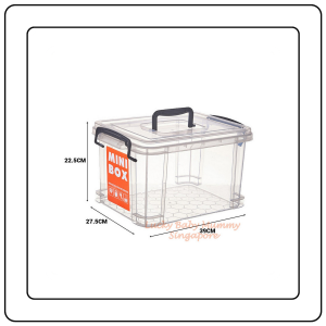 【JJ HOME】Transparent Multi-Use Storage Box / Plastic Storage Container Comfortable Handle / Storage Organiser