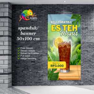 Cetak Spanduk Banner Es Teh Manis