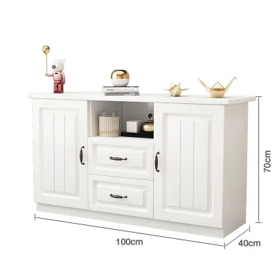 MYM HOME ตู้ทีวีไม้เนื้อแข็งตู้เก็บของห้องนั่งเล่นพร้อมลิ้นชักตู้เก็บของที่ทันสมัยและเรียบง่ายสไตล์
