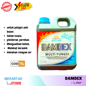 Merantau - Damdex 1 Liter Anti Bocor Multifungsi Pelapis Cor Beton Kolam Ikan Bak Mandi Cairan Penguat Beton Pencampur Semen