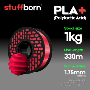 PLA+ Filament for 3D printer - 1.75mm (1 kg) | Stuffborn