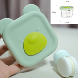 Hộp Trữ Đồ Ăn Dặm Cho Bé và  Có Vạch Chia Hộp Trữ Đông Đồ Ăn Dặm Cho Bé Chất Liệu Thủy Tinh An Toàn ALLIN