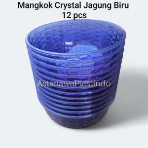 Bisa COD Paket Lusinan Mangkok Crystal Motif Jagung Kapasitas 1700ml Bahan PET Foodgrade