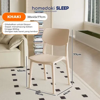 Homedoki Kursi Plastik / Kursi Makan / Kursi Cafe / Kursi Kantor