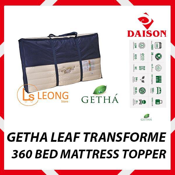 GETHA Transforme 360 Bed Mattress Topper Malaysia Finest Natural Latex Lazada