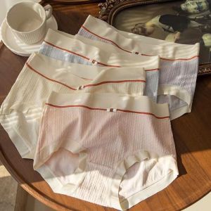 【4Pcs/Set】Underwear Female Cotton Antibacterial Waist Sweet Briefs