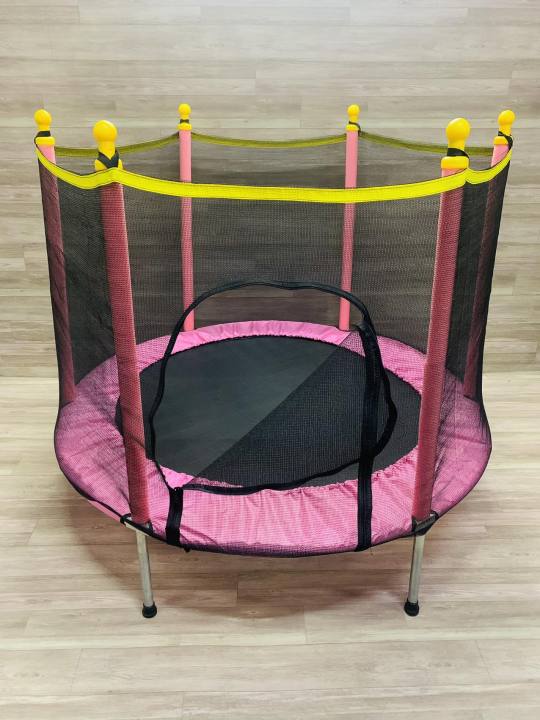 Trampoline Bounce Bed for Kids and Adults with Safety Net Indoor