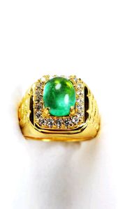 {Bayar ditempat} Batu Permata Green Zambrud colombia octagon asli Kristal hight Quality top playing