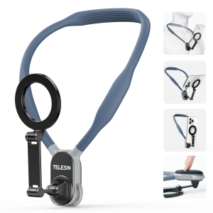 [SG] Magnetic Neck Mount for Phones POV/Vlog Selfie Mount Hand Free Phone Neck Holder Chest Stand Strap Video Recording