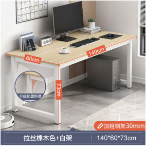 「Upgraded」Computer Desk Study Table 100CM 120CM 140CM Home Office PC Desk Thick Steel Frame Writing Table