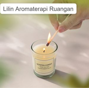 Lilin Aromaterapi Scented Candle/ Lilin Gelas Beraroma / Aroma Candle / Lilin Gelas Aromaterapi
