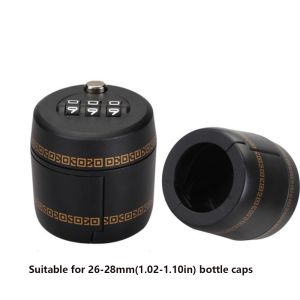 LIDIP 3 Digit Wine Bottle Lock Secret Plastic Combination Wine Stopper Bottle Cap Wine Stopper Coded Bottle Cap Password Lock Furniture Hardware