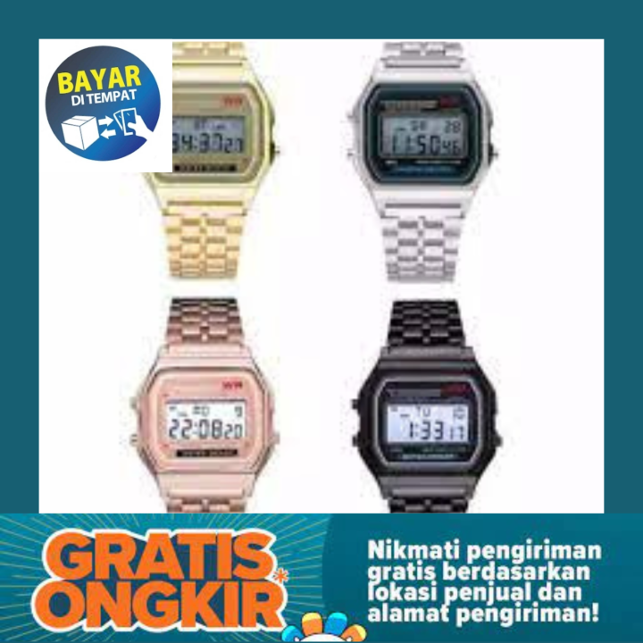 Gratis ongkir, Jam tangan pria digital original casio, Jam tangan digital  pria tahan air casio, Jam tangan casio digital 1500, Lazada Indonesia