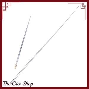 [The Cici Shop] 48 64cm 6 Section Metal Full-Channel Am Fm Radio Telescopic Antenna 360 Degree Rotating Antenna Aeial