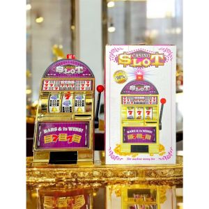 เกมตู้สล็อตแมชชีนบิงโก หยอดเหรียญได้จริง SLOT ออมสินได้ ใส่ถ่าน ของเล่นเด็ก มีเสียง มีไฟ TY24