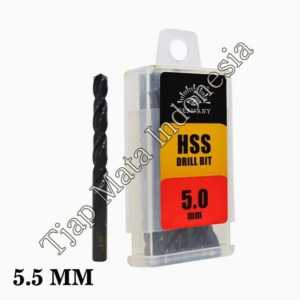 Mata bor besi 55mm HSS Tjap Mata Drill bits 5.5 MM Cap Mata hss