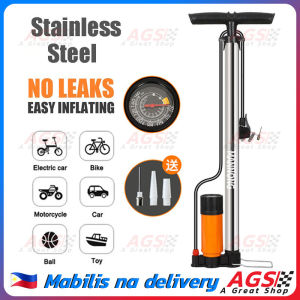 Bike Pump Motor High Pressure Bike Pump Air Pump 160PSI Stainless Steel Body With Precision Barometer