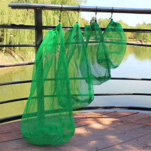 Portable Nylon Fishing Net Bag Quick-Dry Mini Simple Small Mesh Bag Fish Bag Fishing Accessories
