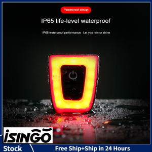 iSingo Bike Cycling Warning Light Safety Bicycle Rear Bike Ride Light Portable USB Charging LED Equipment Tail Light