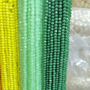 STONE BATU KRISTAL CEKO DOFF ATAU TIDAK TRANSPARAN UKURAN 4 MM WARNA WARNI KUALITAS AAA PER RENTENG