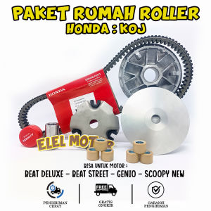 Paket Kirian Rumah Roller Vanbelt Vbelt CVT Beat Deluxe Beat Street Beat New Scoopy 2020 2021 2022 2023 2024 LED K0J K1A