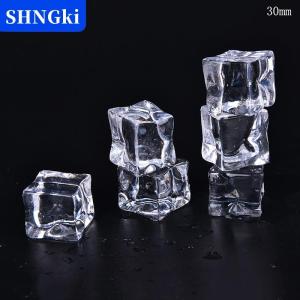 [COD] 🔥🔥🔥SHNGki 10PCS Pack Fake Artificial Acrylic Ice Cubes Crystal Clear 2 2.5 3cm Square