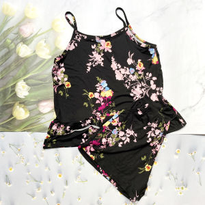 Bộ đồ ngủ cho nữ thun lạnh 2 dây FREESIZE 43-48kg - Bộ mặc nhà nữ - 2DAYBEO