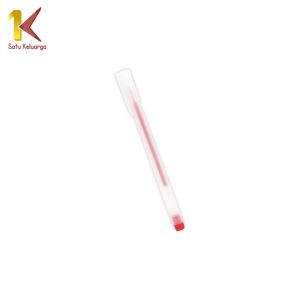Satu Keluarga Pena Gel Alat Tulis Pulpen 0.5mm Motif Polos A46 Pulpen Cair Perlengkapan Sekolah