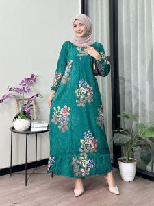 GAMIS MAURA CAP BAHAN RAYON TEBAL GAMIS REMPEL GAMIS BATIK BISA COD
