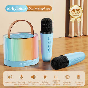 V9 portable space shelter Bluetooth wireless dual microphone speaker transparent Mech RGB color light stereo family